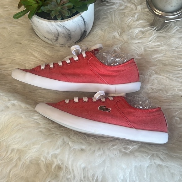Lacoste Ramer Coral Lace Up Fashion Woman’s Trainers Sneaker Size 7 - Picture 4 of 13